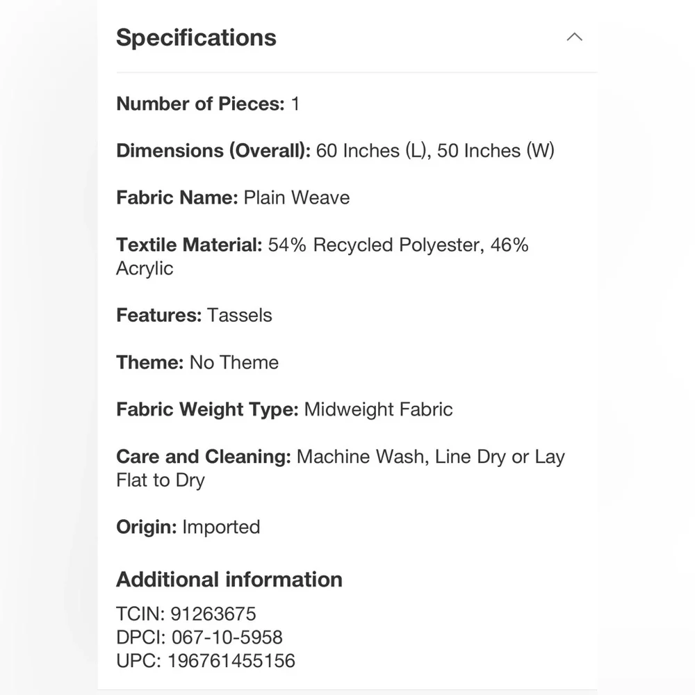 Threshold Studio McGee Woven Mixed Yarn Throw, Multi Green, 50”x60” - Picture 4 of 4